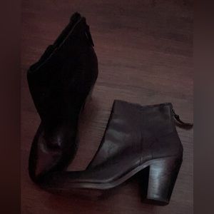 Fyre black ankle bootie